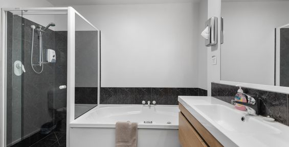 Two bed bathroom